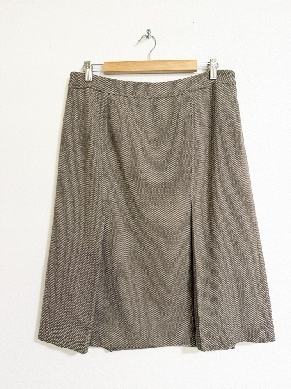 Vintage Pendleton Virgin Wool Midi Skirt Taupe Size 10P